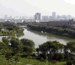 上海工程技术大学烟柳碧水绕程园